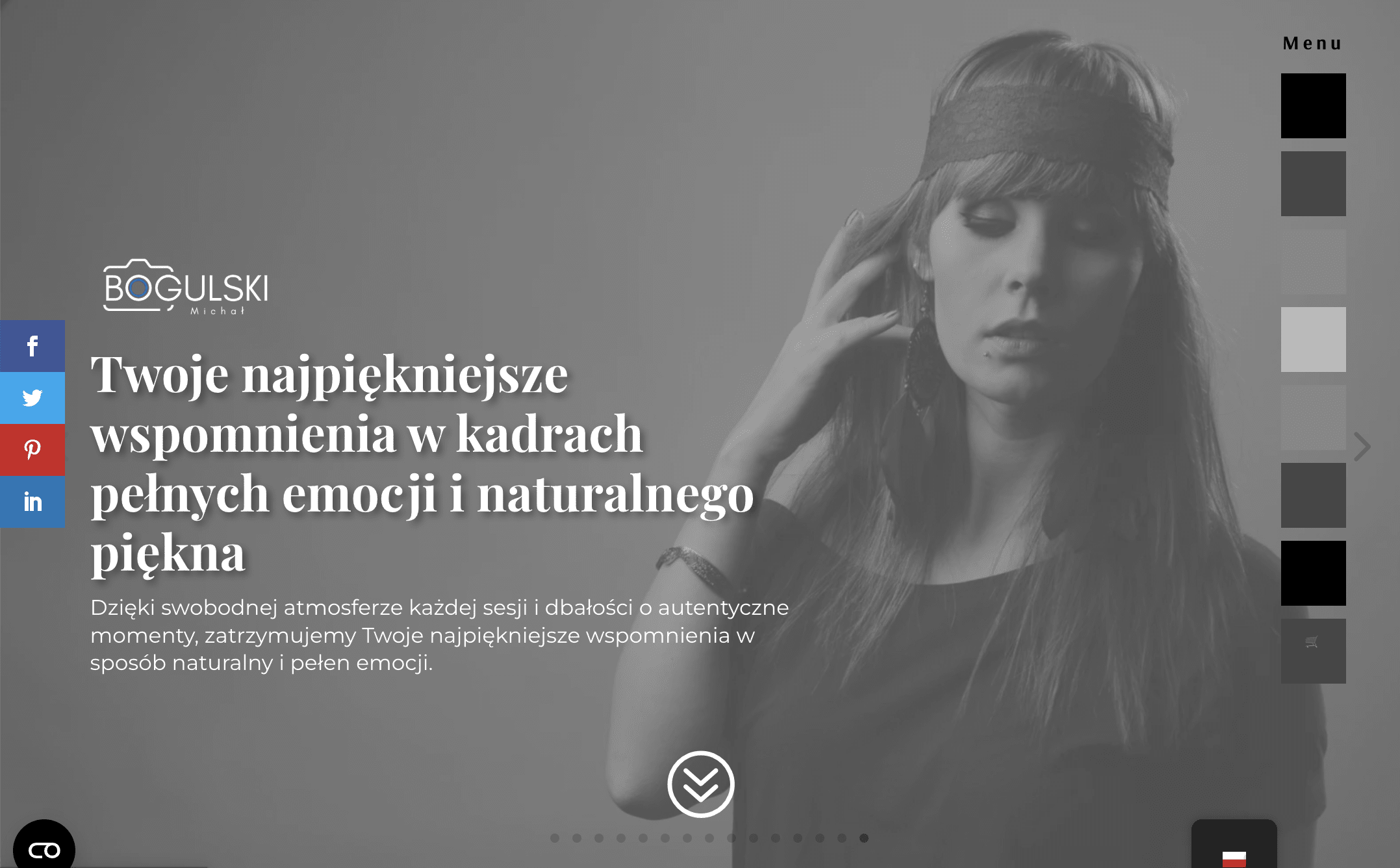 wykonanie strony interetowej dla fotografa