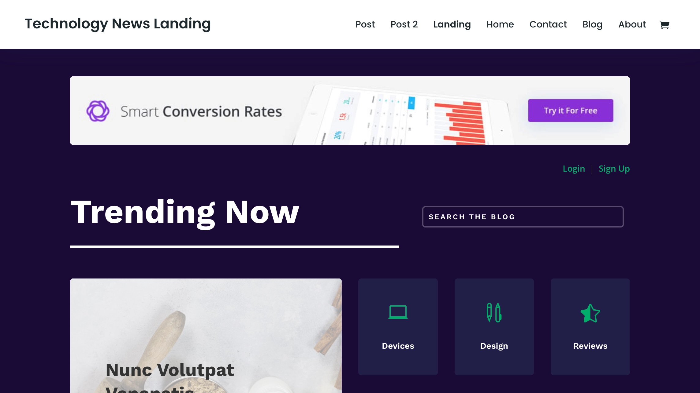 szablon dla bloga technologicznego